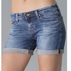 Big Star Hermosa Remy Denim Jean Shorts Dark Wash 6" Inseam sz 26